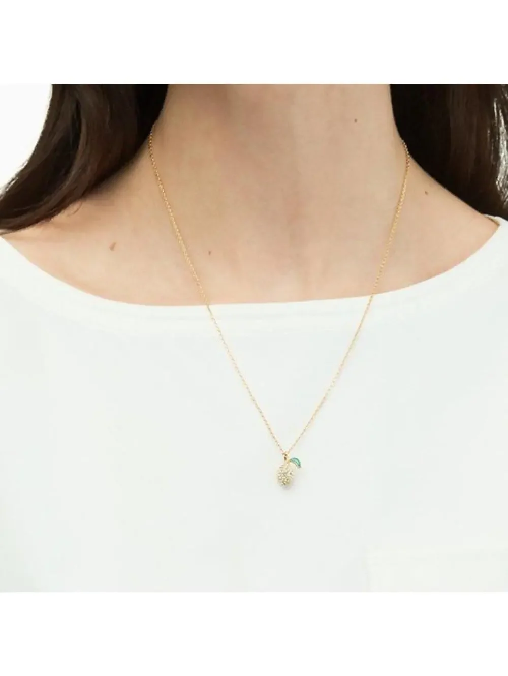 Kate Spade Picnic Perfect Lemon Mini Pendant Necklace